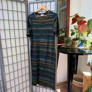 Monteau Los Angeles Rib Knit Midi Dress